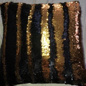 Sequin pillow